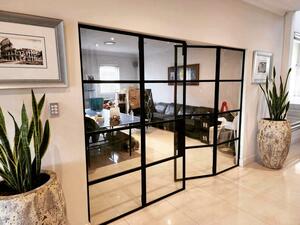 Lounge room double steel door.

#steeldoorsandwindows #steeldoor #interiordesign #steeldoors #frenchdoors #steelframewindowsanddoors